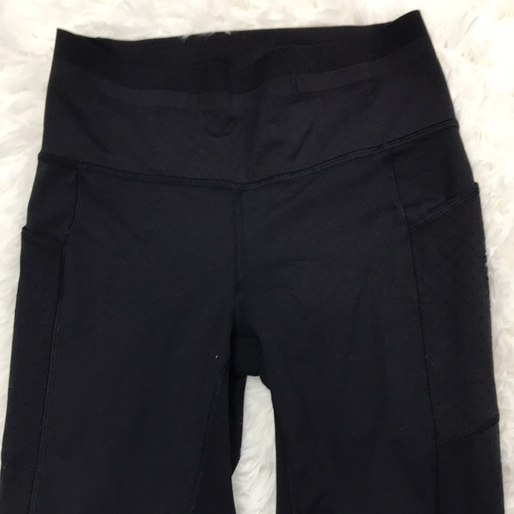 Lululemon Mind Over Miles Crop (17" ) Black - Picture 3 of 8